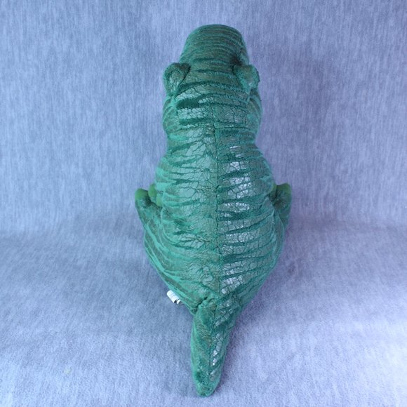 Dinosaur Plush Stuffed Textured Skin Toy Dino Green 11" Sitting - Picture 6 of 9